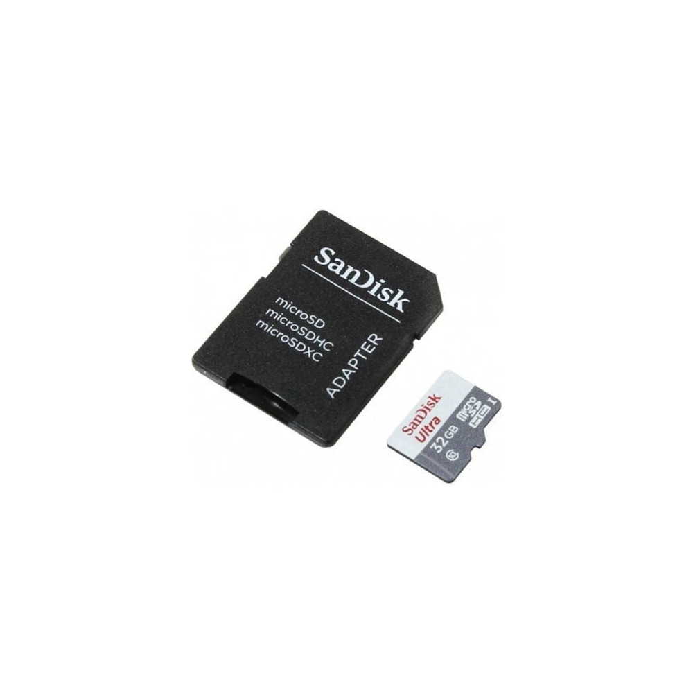 Tarjeta de Memoria SanDisk Ultra 32GB microSD HC con Adaptador/ Clase 10/ 100MB/s | Tarjetas de Memoria