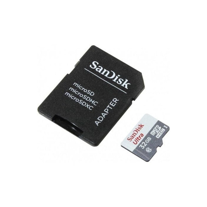 Tarjeta de Memoria SanDisk Ultra 32GB microSD HC con Adaptador/ Clase 10/ 100MB/s | Tarjetas de Memoria