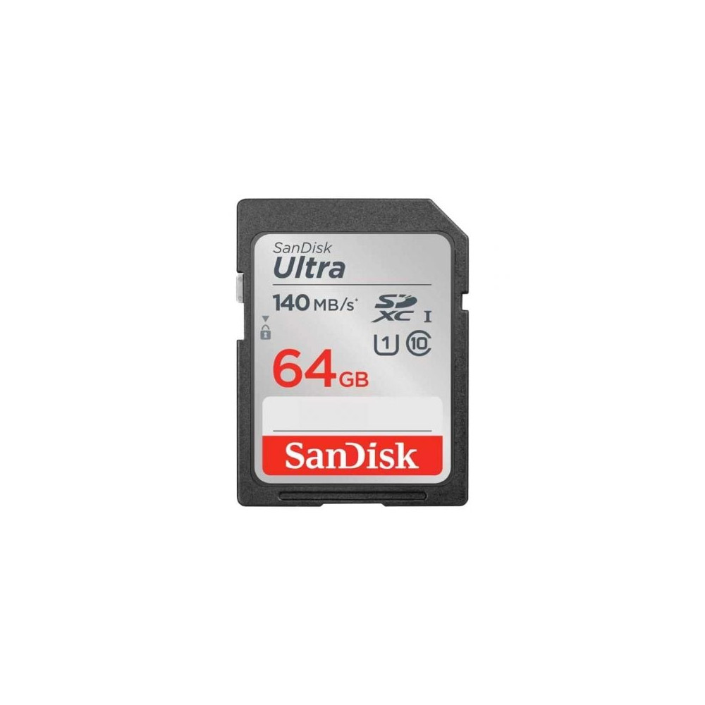 Tarjeta de Memoria SanDisk Ultra 64GB SD HC UHS-I - SDXC/ Clase 10/ 140MBs | Tarjetas de Memoria