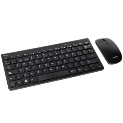 Teclado y Ratón Inalámbricos TooQ TQKMW-3101-B