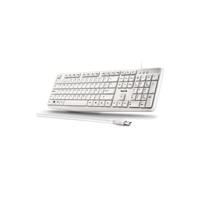 Teclado NGS Heritage HERITAGESPANISH/ Blanco | Teclados