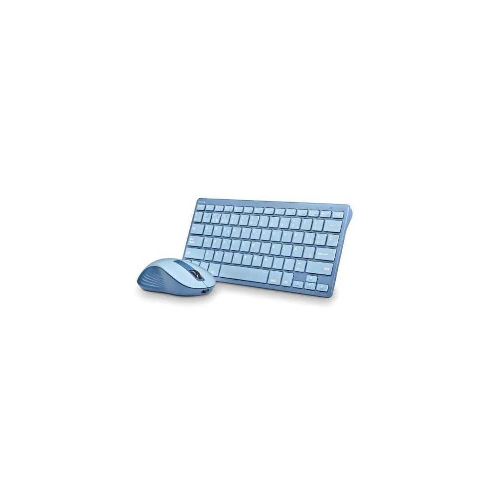 Teclado y Ratón Inalámbricos NGS Fantasy Kit Blue/ Azul | Teclados