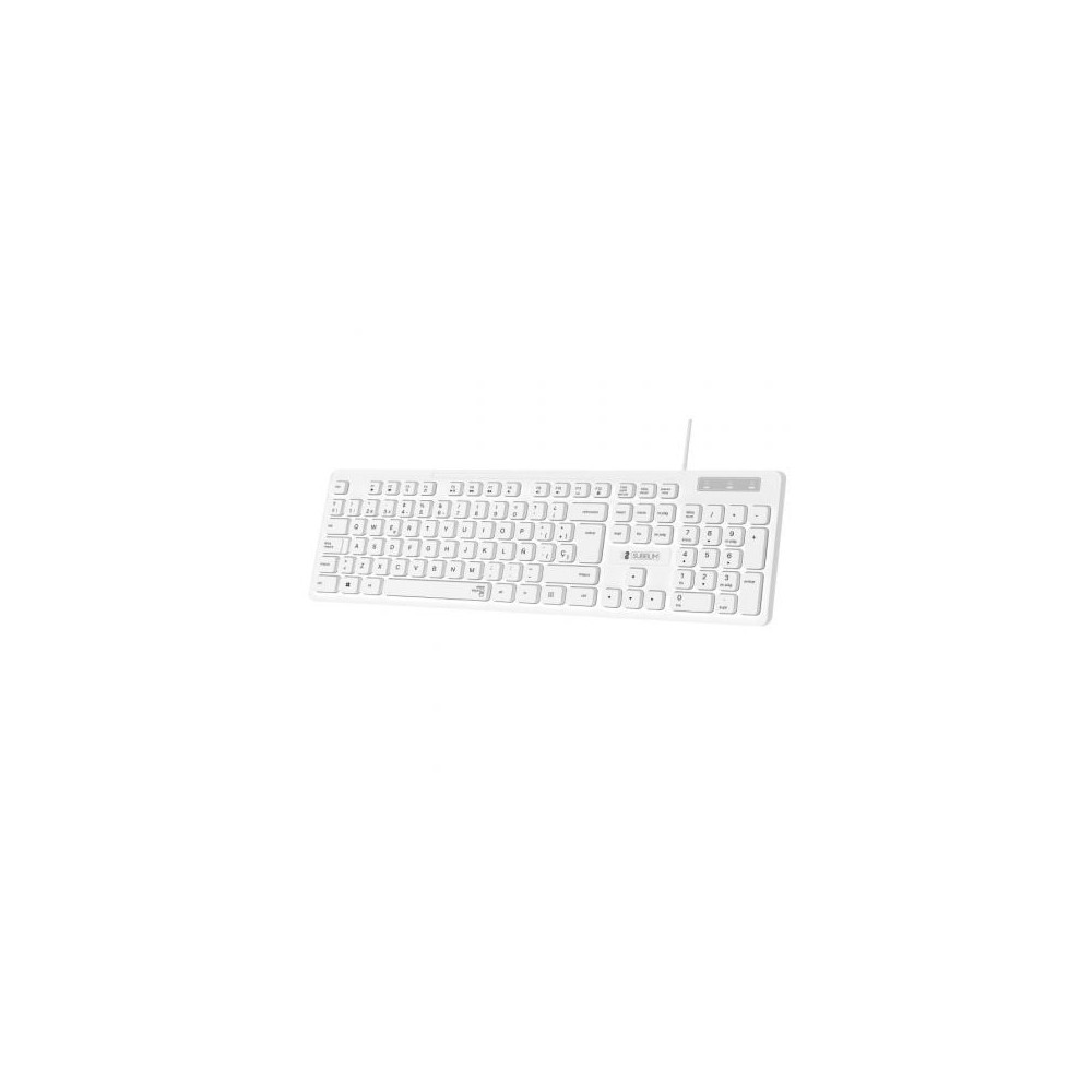 Teclado Subblim Business Slim Silencioso/ Blanco | Teclados