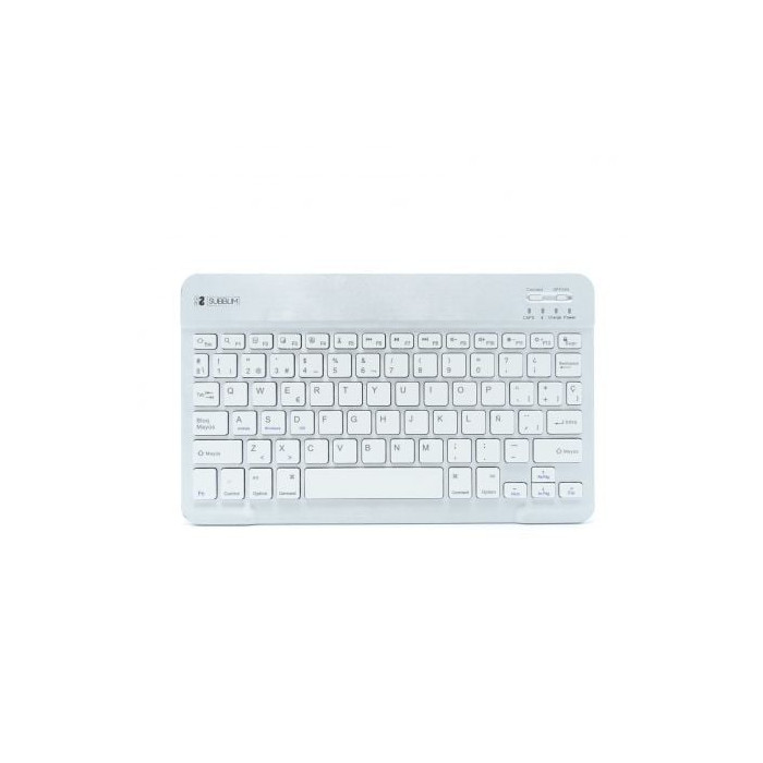 Teclado Compacto Inalámbrico Subblim Smart/ Plata | Teclados