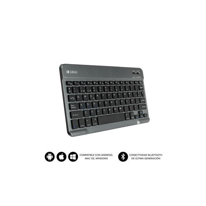 Teclado Compacto Inalámbrico Subblim Smart/ Gris | Teclados