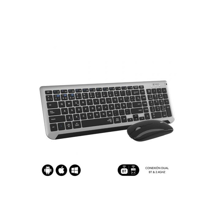 Teclado y Ratón Inalámbrico Subblim Combo Dual Prestige Extendido | Teclados