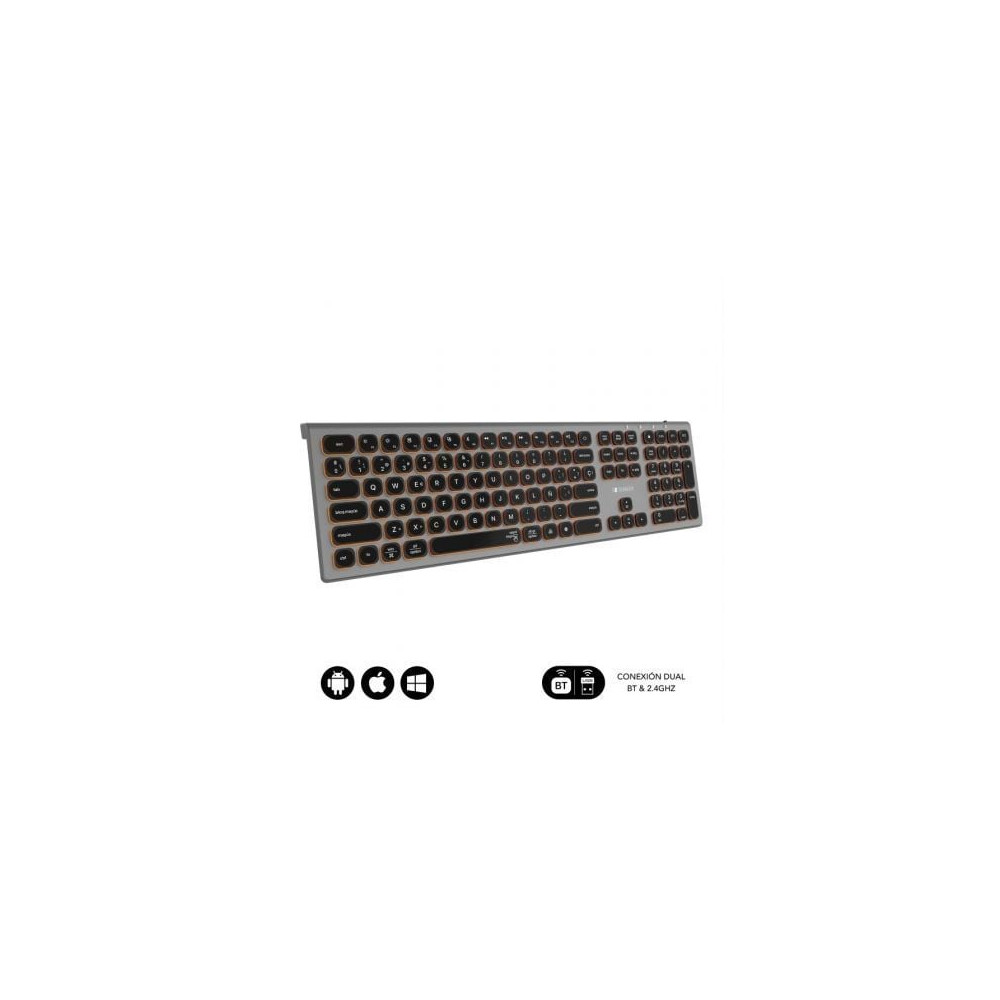 Teclado Inalámbrico Subblim Master/ Gris y Negro | Teclados