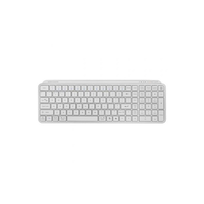 Teclado Compacto Inalámbrico Mars Gaming MK-SILENKEYS/ Blanco | Teclados