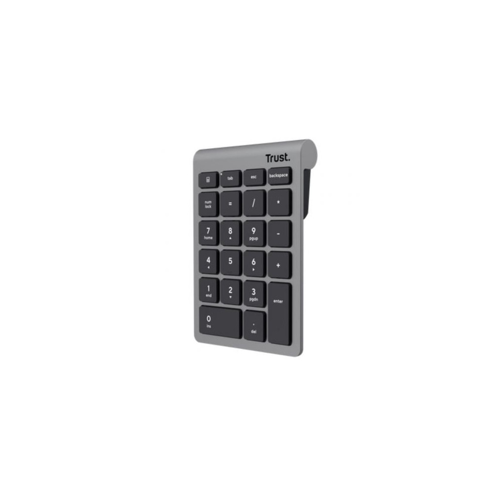 Teclado Numérico Inalámbrico Trust Xalas Wireless/ Plata | Teclados
