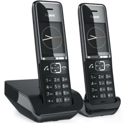 Teléfono Inalámbrico Gigaset Comfort 550/ Pack DUO/ Negro | DECT