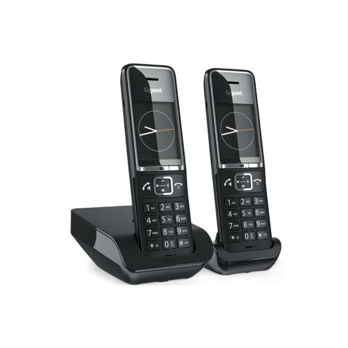 Teléfono Inalámbrico Gigaset Comfort 550/ Pack DUO/ Negro | DECT