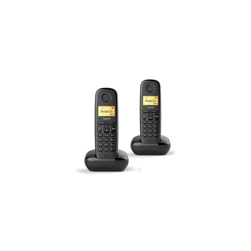 Teléfono Inalámbrico Gigaset A170/ Pack DUO/ Negro | DECT