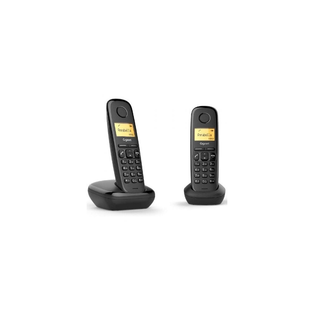 Teléfono Inalámbrico Gigaset A270/ Pack DUO/ Negro | DECT