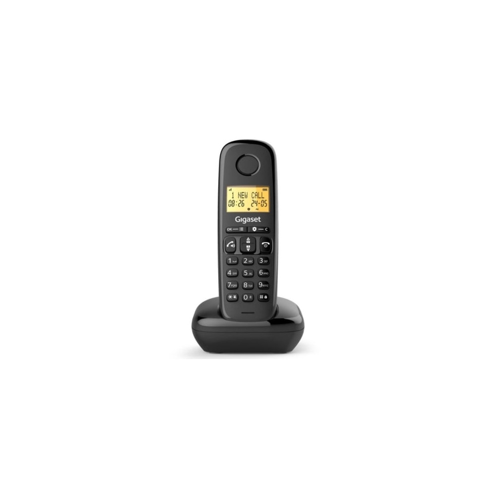Teléfono Inalámbrico Gigaset Basic 100/ Negro | DECT
