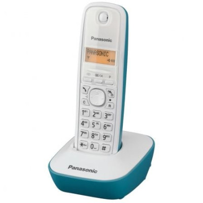 Teléfono Inalámbrico Panasonic KX-TG1611/ Blanco/ Azul | DECT