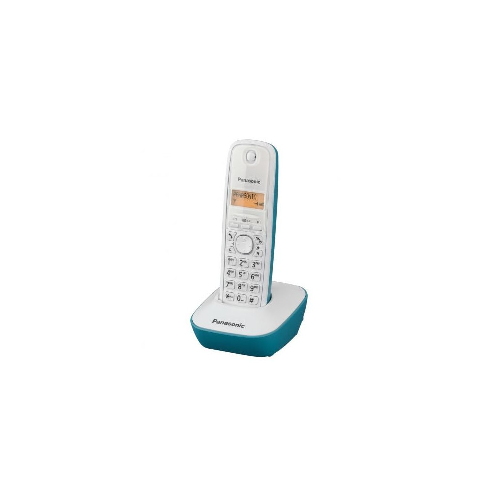 Teléfono Inalámbrico Panasonic KX-TG1611/ Blanco/ Azul | DECT