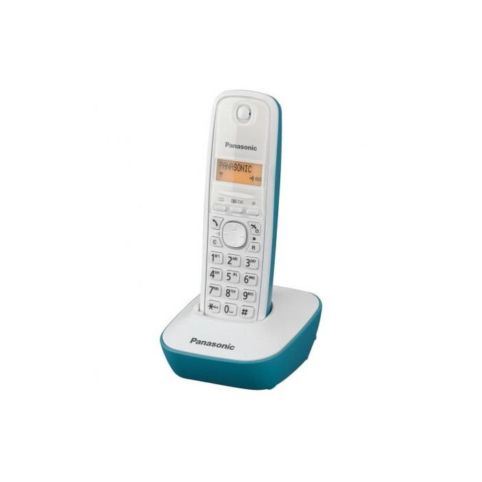 Teléfono Inalámbrico Panasonic KX-TG1611/ Blanco/ Azul | DECT