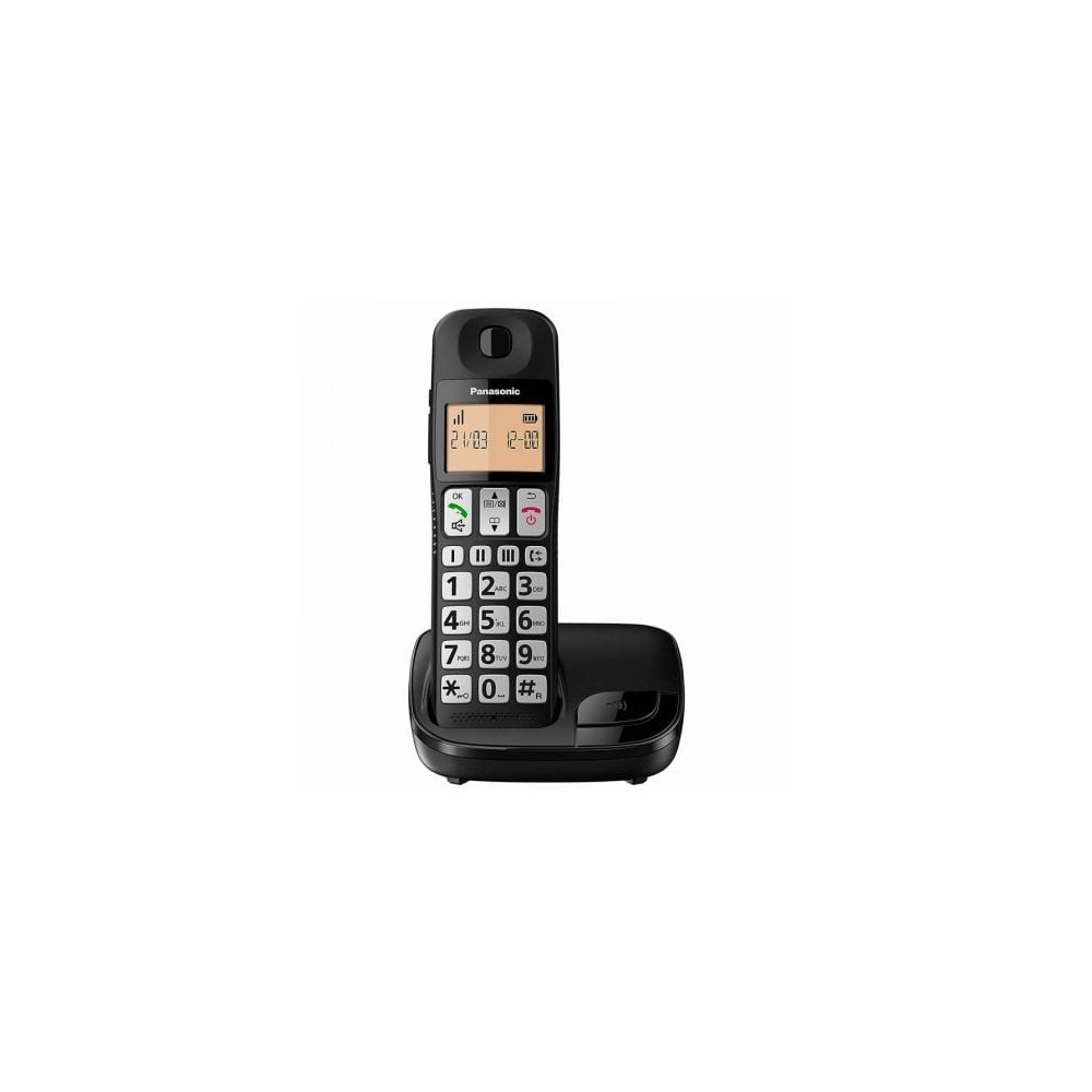 Teléfono Inalámbrico Panasonic KX-TGE310SP/ Negro | DECT