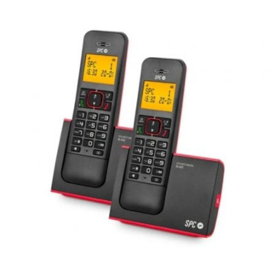 Teléfono Inalámbrico SPC Blade 7292RC2/ Pack DUO/ Rojo y Negro | DECT