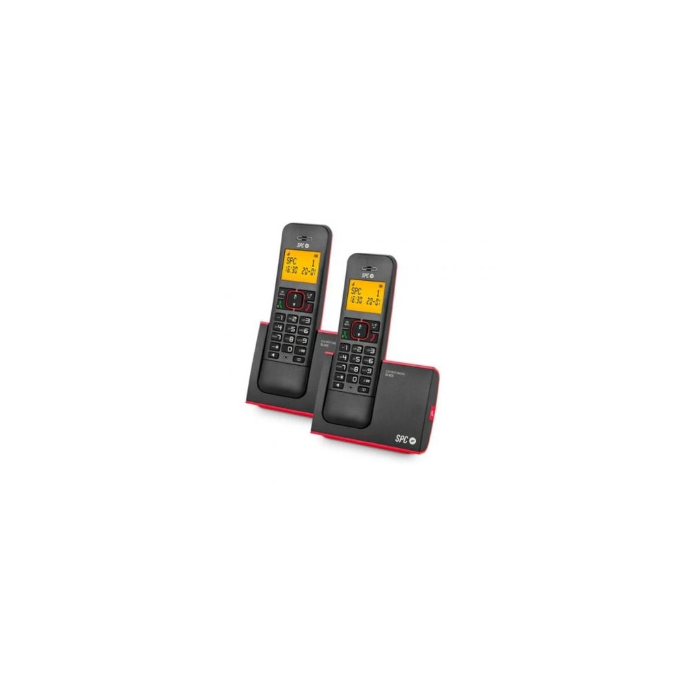 Teléfono Inalámbrico SPC Blade 7292RC2/ Pack DUO/ Rojo y Negro | DECT