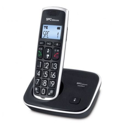 Teléfono Inalámbrico SPC Telecom 7608/ Negro | DECT