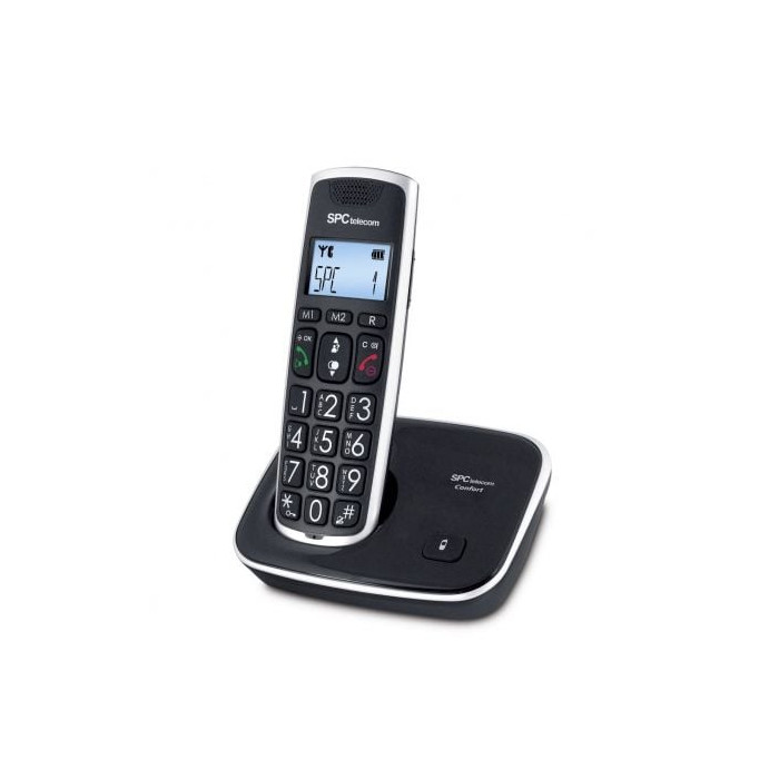 Teléfono Inalámbrico SPC Telecom 7608/ Negro | DECT