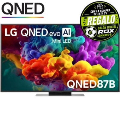 Televisor LG QNED evo AI QNED87 Mini LED 55QNED87B6A 55'/ Ultra HD 4K/ Smart TV/ WiFi | Hasta 55"