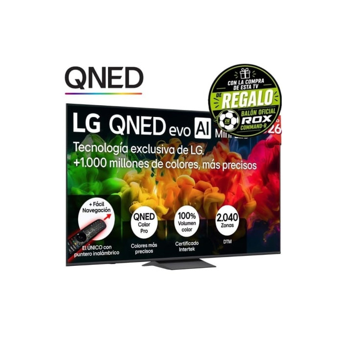 Televisor LG QNED evo AI QNED83B Mini LED 85QNED8EB3A 85'/ Ultra HD 4K/ Smart TV/ WiFi | Más de 65"