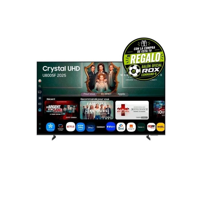 Televisor Samsung Crystal UHD U8005F TU65U8005FU 65'/ UltraHD 4K/ Smart TV/ WiFi | Hasta 65"