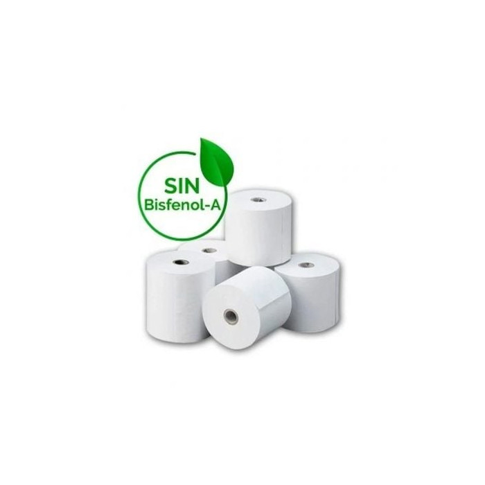 Caja de Rollos Papel Térmico Genérico 80x60 BPAF/ 80 x 60mm/ 80 unidades | Cintas y Rollos