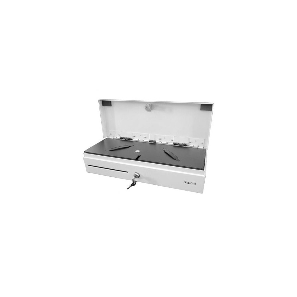 Cajón Portamonedas Approx appCASH02FLIPTOPWH/ Manual y Automático/ Blanco | Cajones