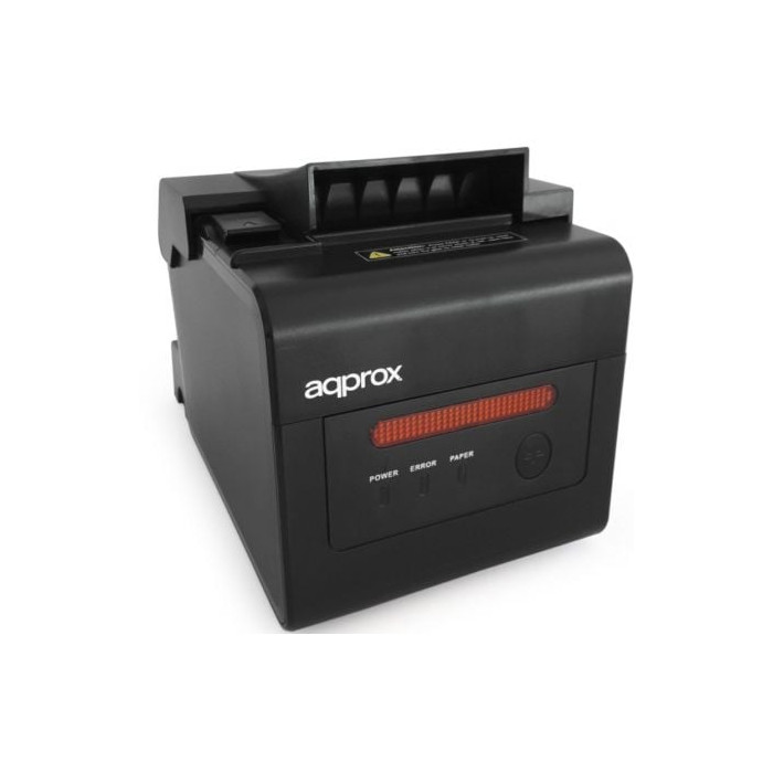 Impresora de Tickets Approx appPOS80ALARM/ Térmica/ Ancho papel 58 y 80mm/ USB-RS232-LAN-RJ11/ Negra | Impresoras de Tickets