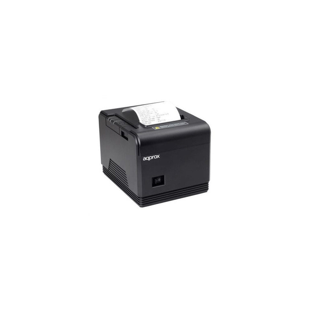 Impresora de Tickets Approx appPOS80AM3/ Térmica/ Ancho papel 80mm/ USB-RS232-Ethernet/ Negra | Impresoras de Tickets