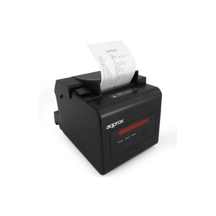 Impresora de Tickets Approx appPOS80WIFI+LAN/ Térmica/ Ancho papel 58 y 80mm/ USB-WiFi-LAN-RS232-RJ11/ Negra | Impresoras de Tic