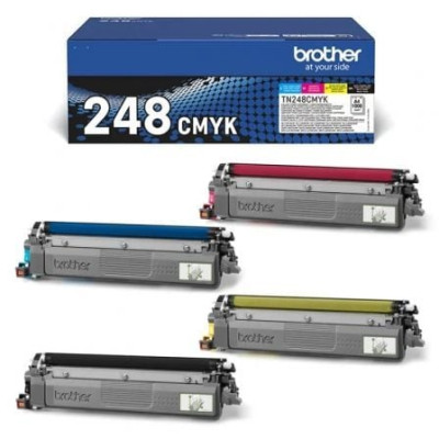 Tóner Original Brother TN-248VAL Multipack/ Negro/ Cian/ Magenta/ Amarillo | Brother