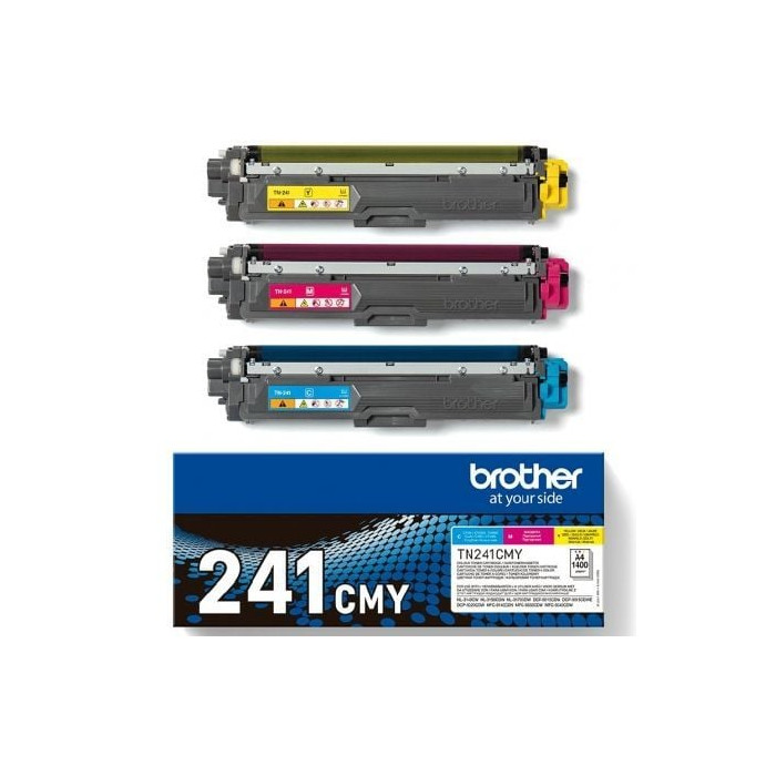 Tóner Original Brother TN241CMY Multipack/ Cian/ Magenta/ Amarillo | Brother