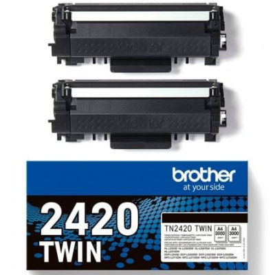 Tóner Original Brother TN2420TWIN Multipack XL Alta Capacidad/ 2x Negro | Brother