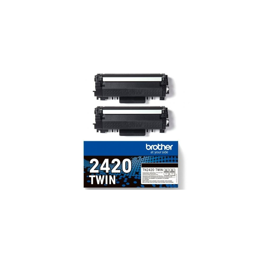 Tóner Original Brother TN2420TWIN Multipack XL Alta Capacidad/ 2x Negro | Brother