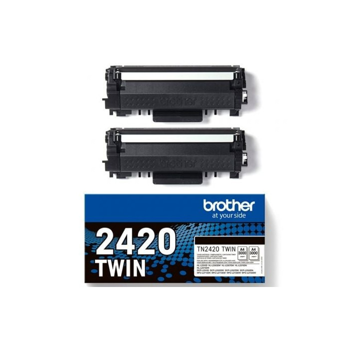 Tóner Original Brother TN2420TWIN Multipack XL Alta Capacidad/ 2x Negro | Brother