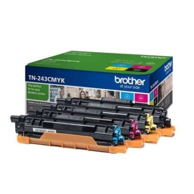 Tóner Original Brother TN-243CMYK Multipack/ Cian/ Magenta/ Amarillo/ Negro | Brother