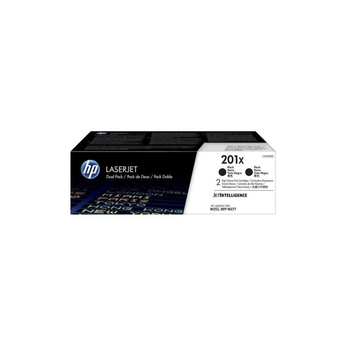 Tóner Original HP nº201X XL Alta Capacidad Multipack/ 2x Negro | HP