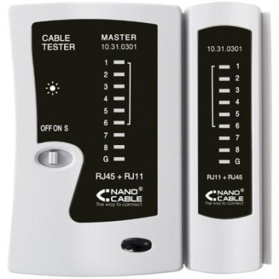 Tester Nanocable 10.31.0301 para RJ11-RJ12-RJ45 | Herramientas y Limpieza