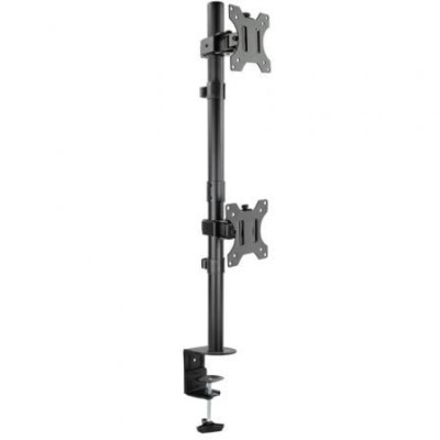 Soporte de Mesa para 2 Monitores TooQ DB1233TNV-B/ Giratorio/ Inclinable/ hasta 8kg | Soportes PC y Monitor
