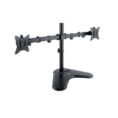 Soporte de Sobremesa para 2 Monitores TooQ DB1702TN-B/ Giratorio/ Inclinable/ hasta 9kg | Soportes PC y Monitor