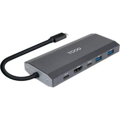 Docking USB Tipo-C TooQ TQE-2241G/ Ranura SSD M.2/ 1xHDMI/ 2xUSB/ 1xUSB Tipo-C/ 1xLector Tarjetas/ 1xUSB Tipo-C PD | Docks