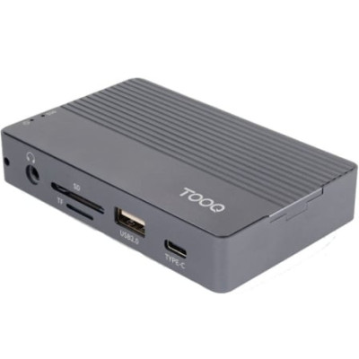 Docking USB Tipo-C TooQ TQE-2242G/ Ranura SSD M.2/ 1xHDMI/ 1xRJ45/ 1xUSB/ 1xUSB Tipo-C/ 1xLector Tarjetas/ 1x Jack 3.5/ 1xUSB Ti