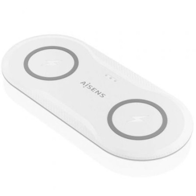 Base de carga Inalámbrica Aisens ASCH-15W2WC059-W/ 15W/ Blanco | Cargadores hasta 45W