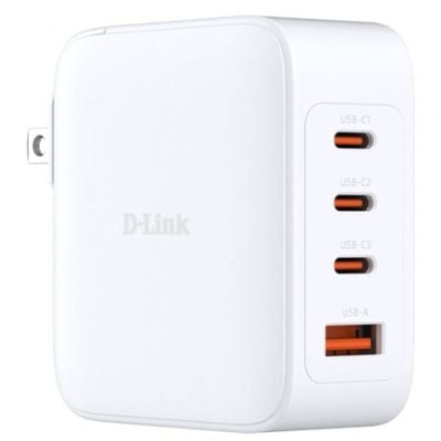 Cargador de Pared GaN D-Link DCF-141/E/ 3xUSB Tipo-C/ 1xUSB/ 140W | Cargadores +60W