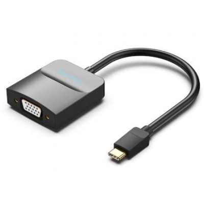 Adaptador USB Tipo-C Vention TDDBB/ USB Tipo-C Macho - VGA Hembra | HDMI