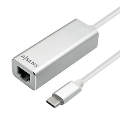 Adaptador USB Tipo-C - RJ45 Aisens A109-0341/ 1000Mbps | USB